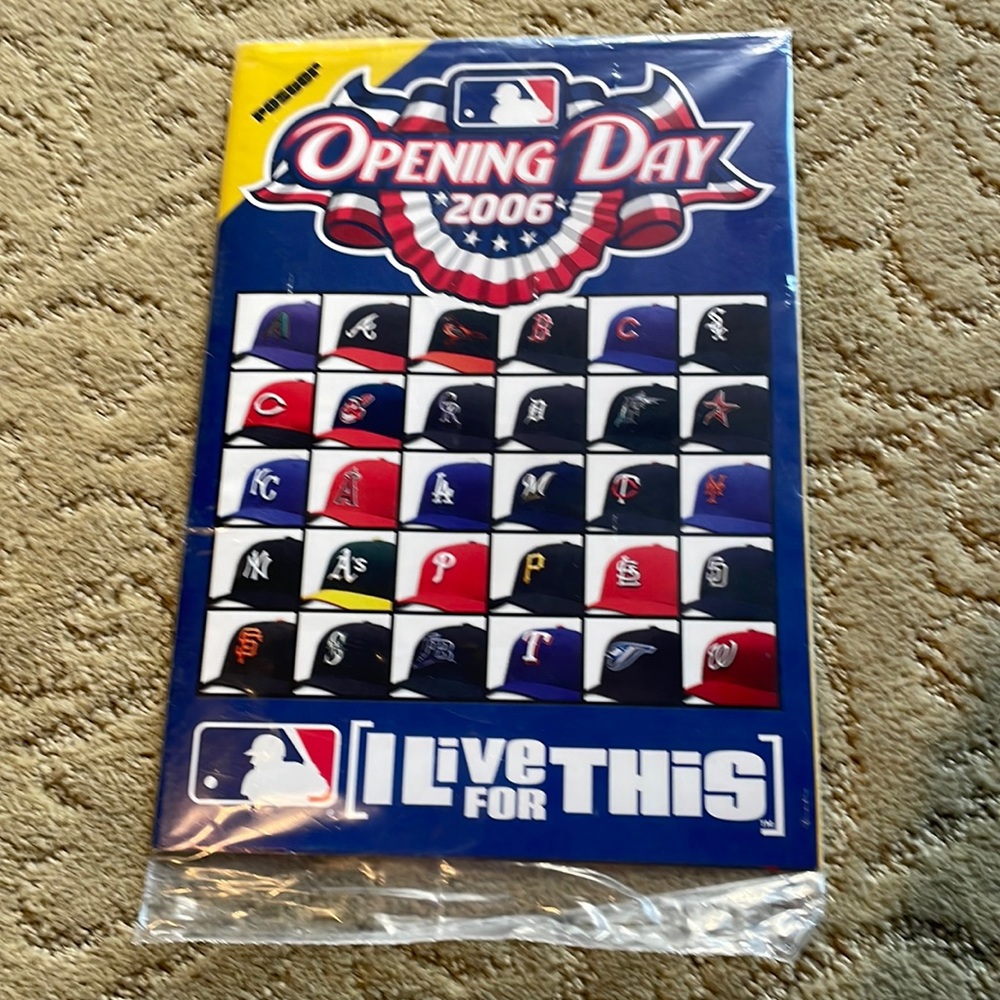 Opening Day 2006 MLB Poster Live for This. Unopened in original packaging.